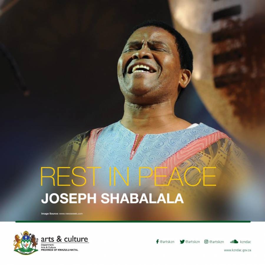 Premier Zikalala’s Message of Condolences on the Passing of Joseph Shabalala
